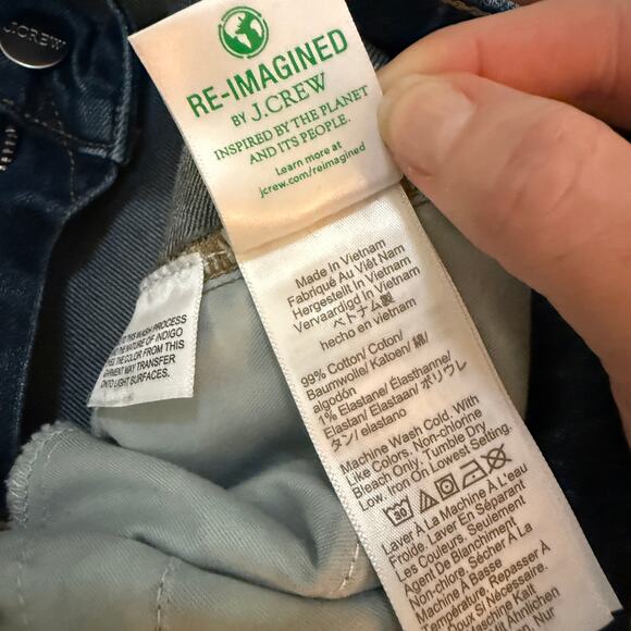 J Crew Jeans Womens 27 Petite Blue 96 Denim Trouser High Rise Wide Leg Y2K - Picture 7 of 11